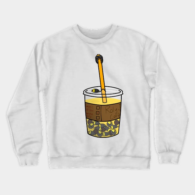 Rubber Ducky Isopod Turmeric Boba Crewneck Sweatshirt by ceolsonart